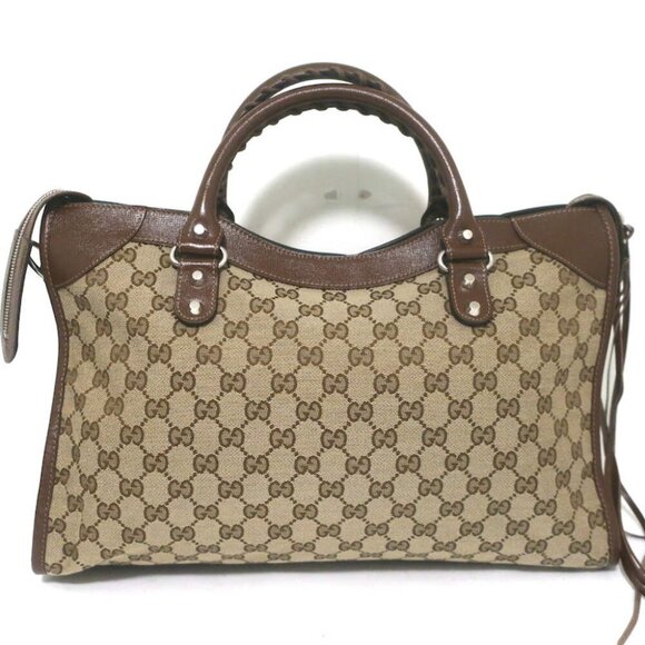 Gucci x Balenciaga The Hacker Project Neo Classic City Bag GG Canvas & Leather - Picture 7 of 15